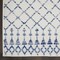 Homeroots 6 x 9 ft. Ivory & Blue Berber Pattern Area Rug 385828 - alternate 3